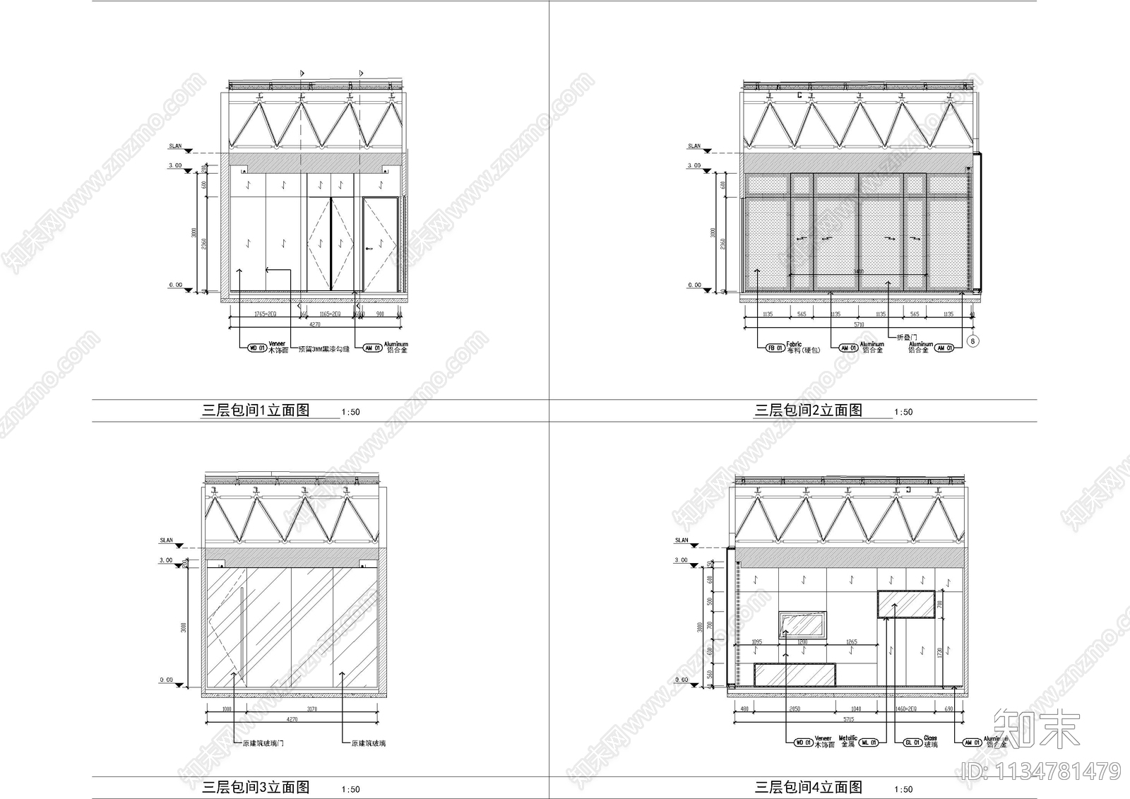 公共餐厅cad施工图下载【ID:1134781479】