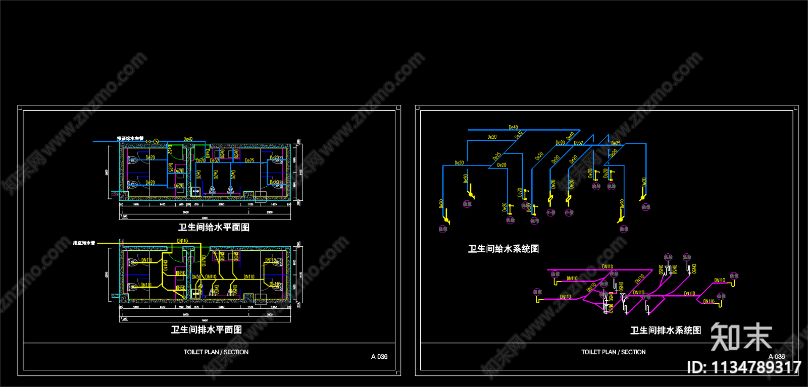 艺术展厅水电图纸cad施工图下载【ID:1134789317】