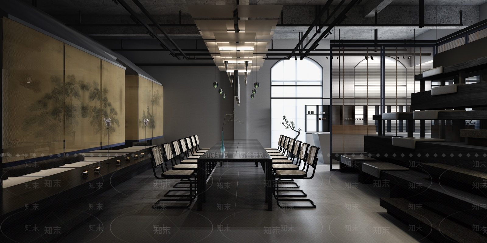 新中式家具展厅3D模型下载【ID:1134800427】