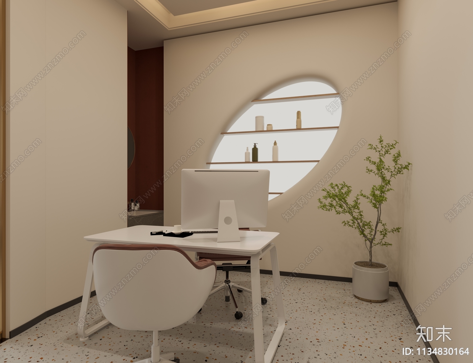 现代美容SPA店3D模型下载【ID:1134830164】