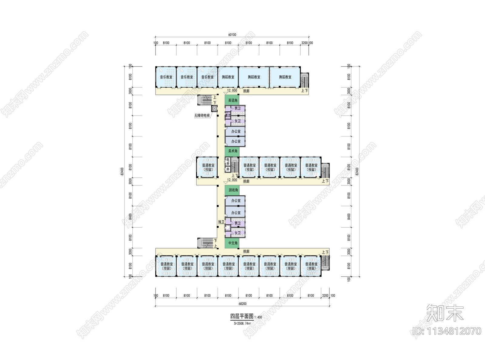 坪山新区正山甲小学建筑效果图cad施工图下载【ID:1134812070】