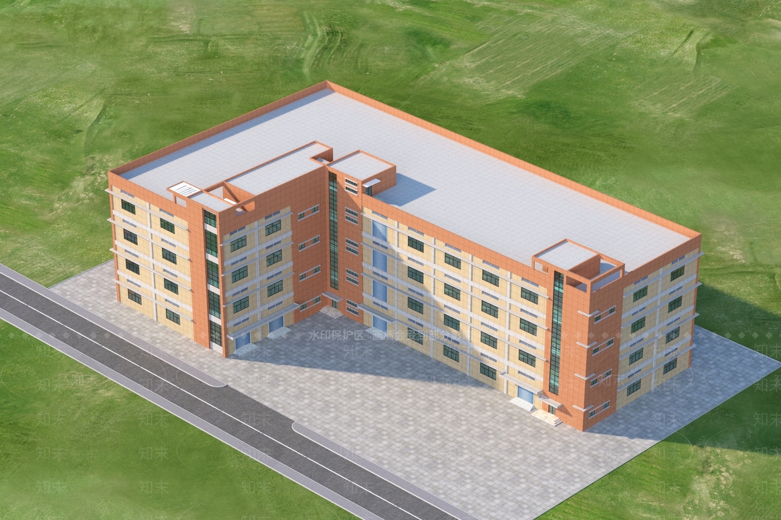 现代工业厂房3D模型下载【ID:1134815667】