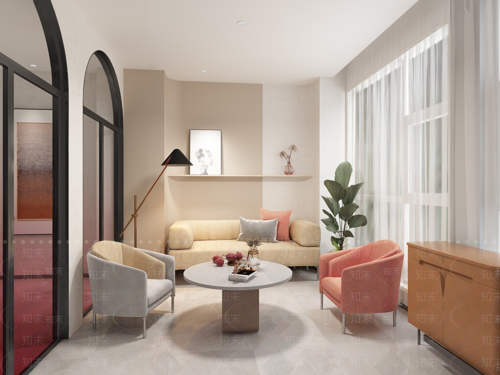 北欧洽谈室3D模型下载【ID:1134830901】