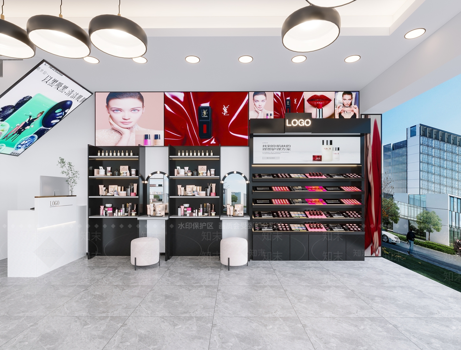 现代化妆品店3D模型下载【ID:1134834572】