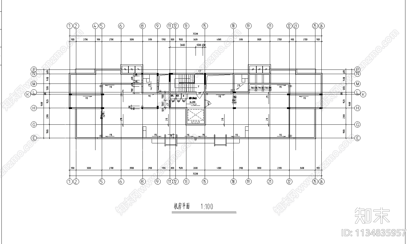 凤凰花园小高层建筑cad施工图下载【ID:1134835957】