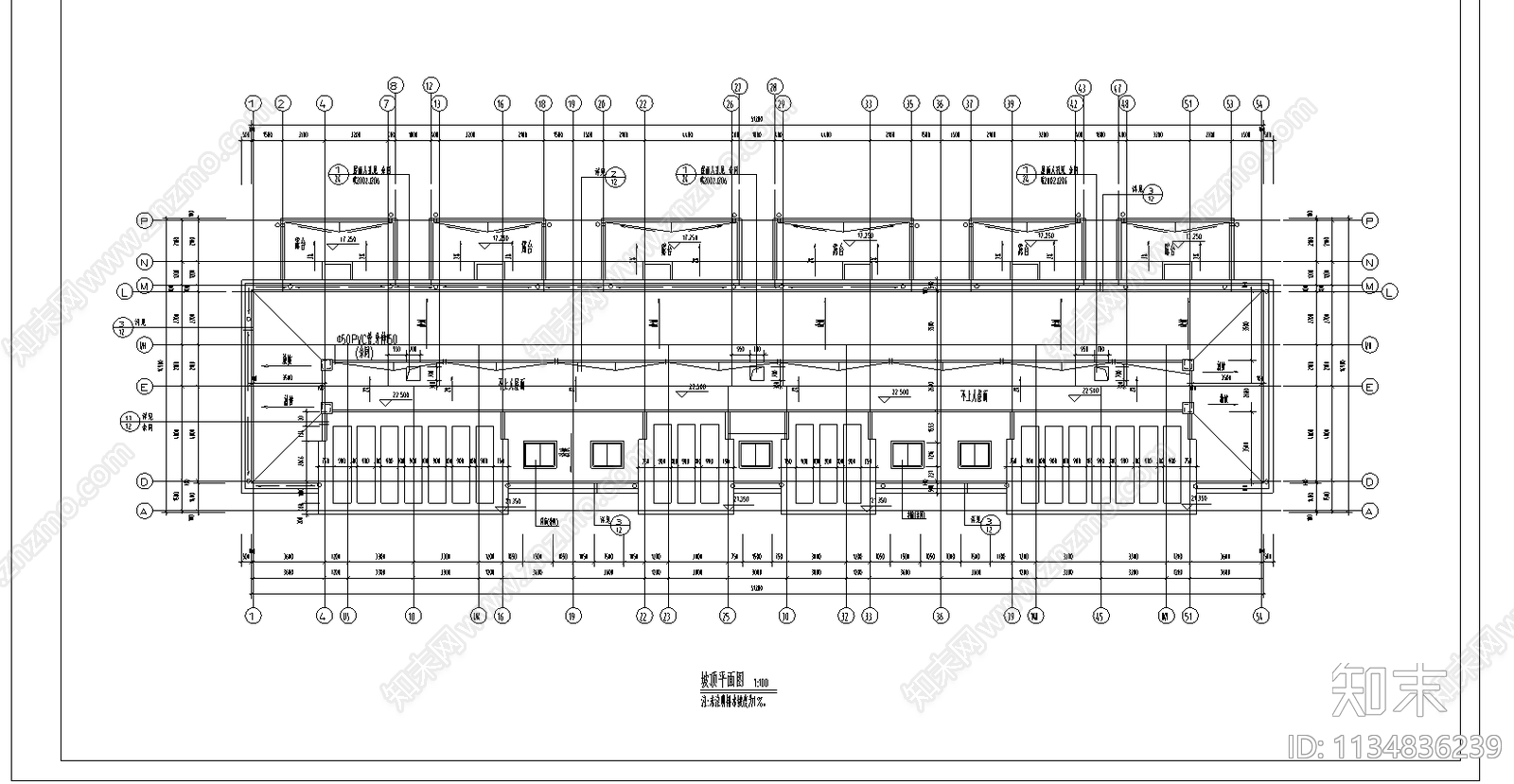 住宅楼建筑cad施工图下载【ID:1134836239】