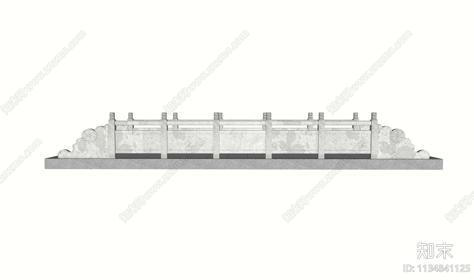 中式景观桥SU模型下载【ID:1134841125】