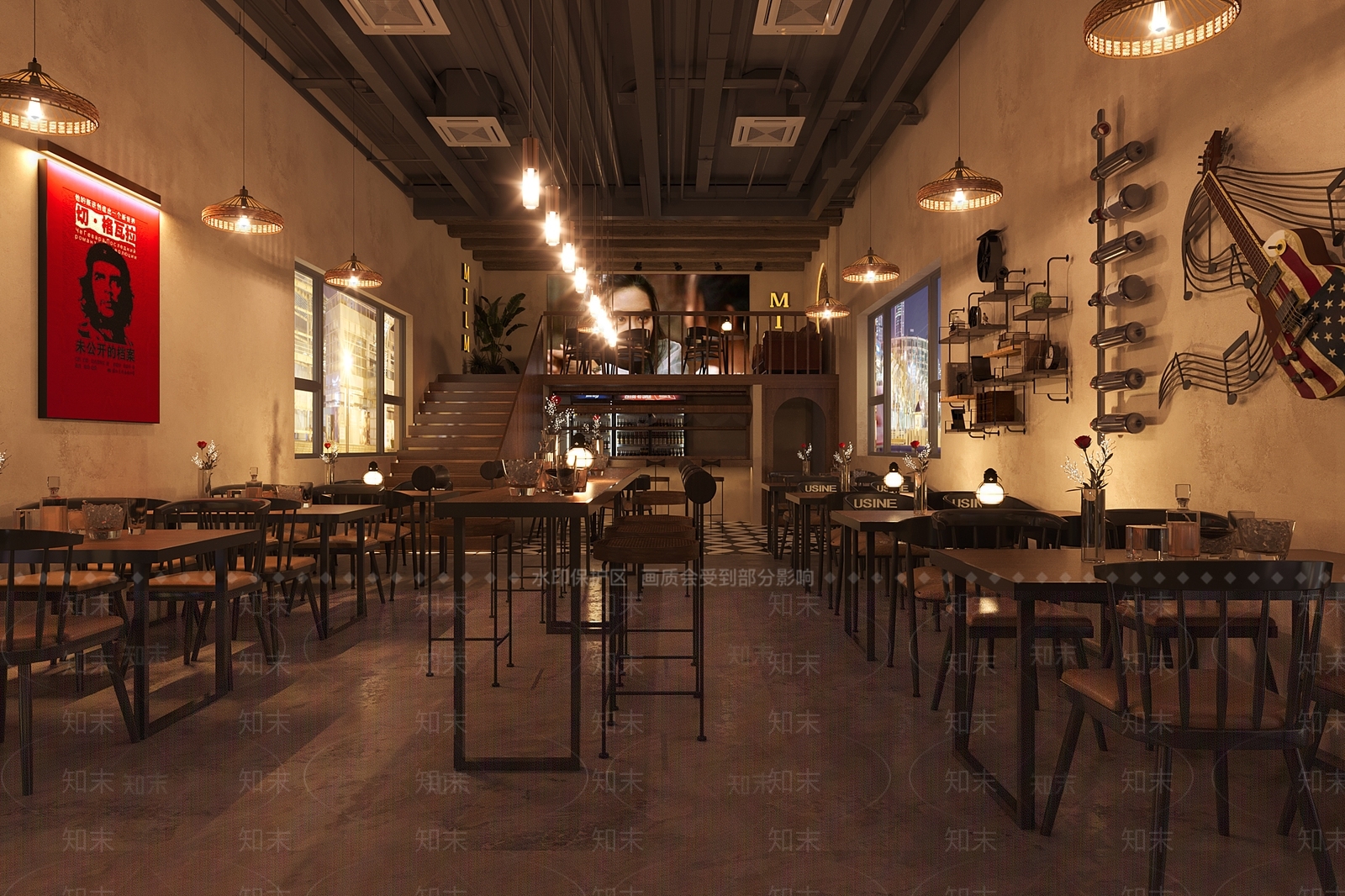 现代酒吧3D模型下载【ID:1134840913】