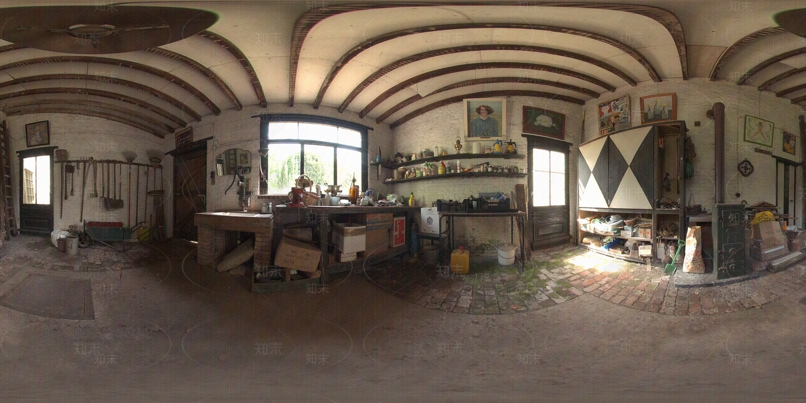 HDR仓库全景贴图下载【ID:1134845406】