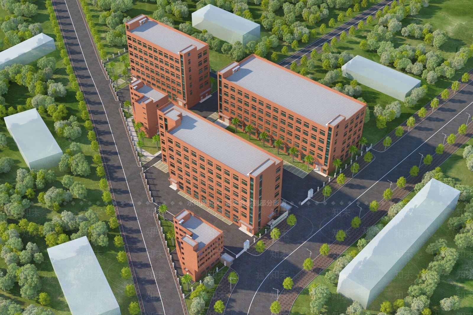 现代工业厂房3D模型下载【ID:1134847600】