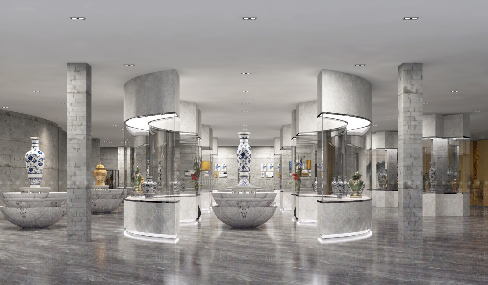 现代展厅SU模型下载【ID:1134855594】