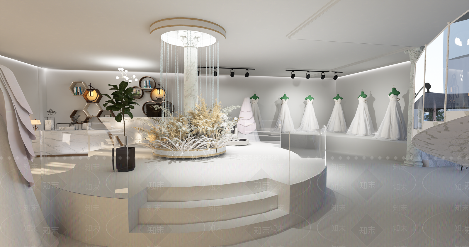 现代婚纱摄影店SU模型下载【ID:1135049984】