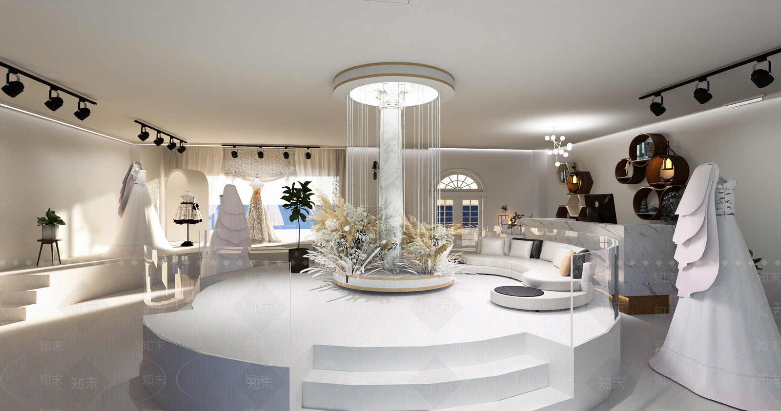 现代婚纱摄影店SU模型下载【ID:1135049984】