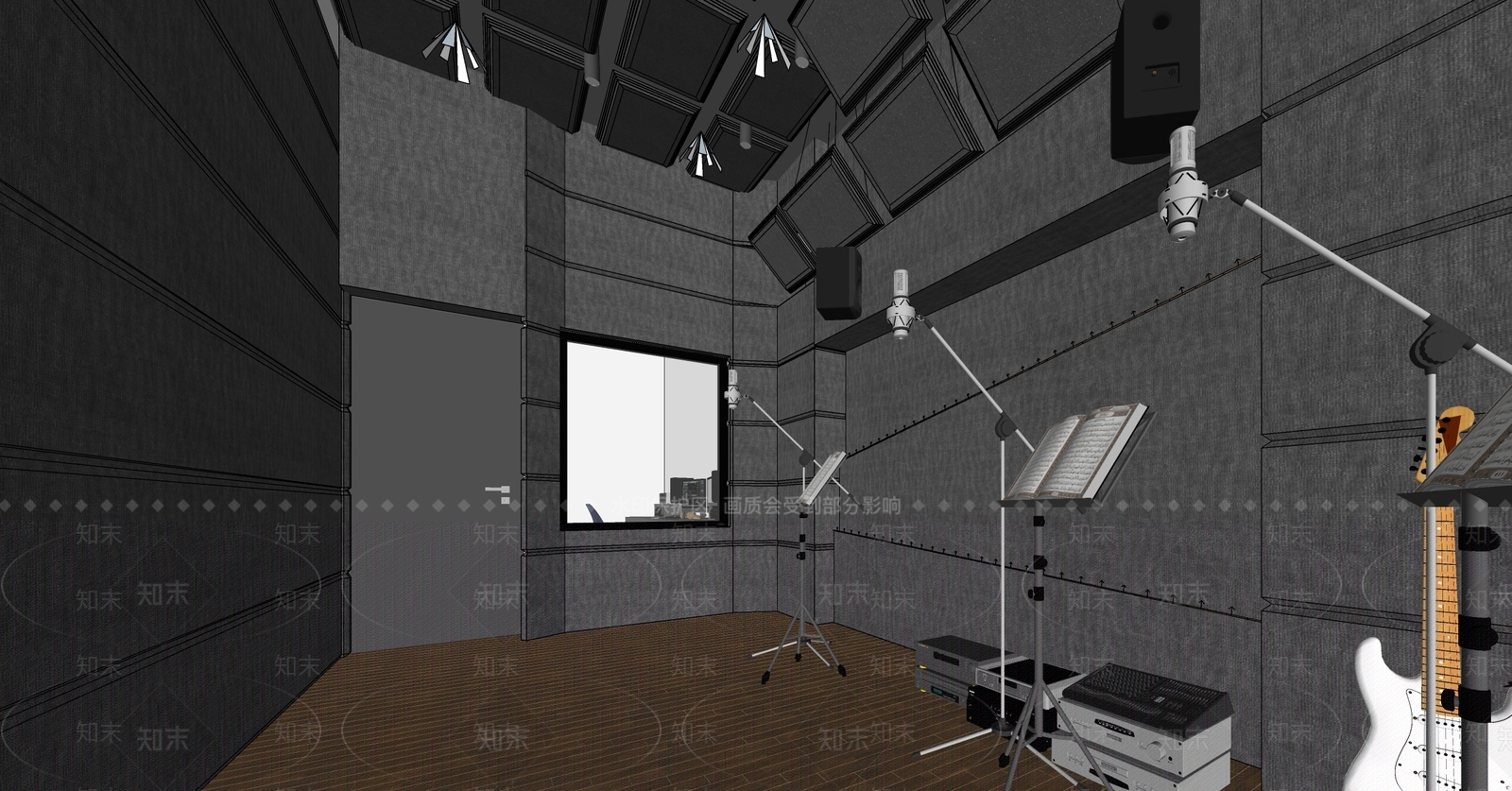 现代工作室SU模型下载【ID:1222286624】