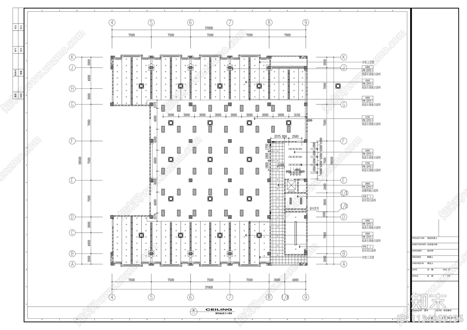 学院图书馆cad施工图下载【ID:1134869196】