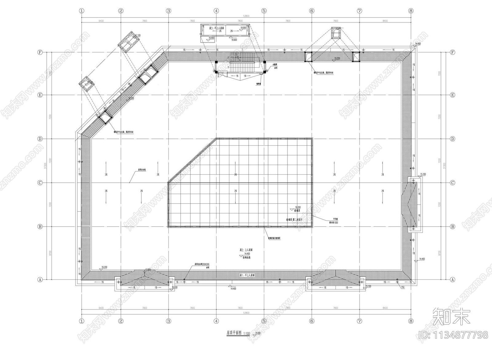 学校建筑cad施工图下载【ID:1134877798】