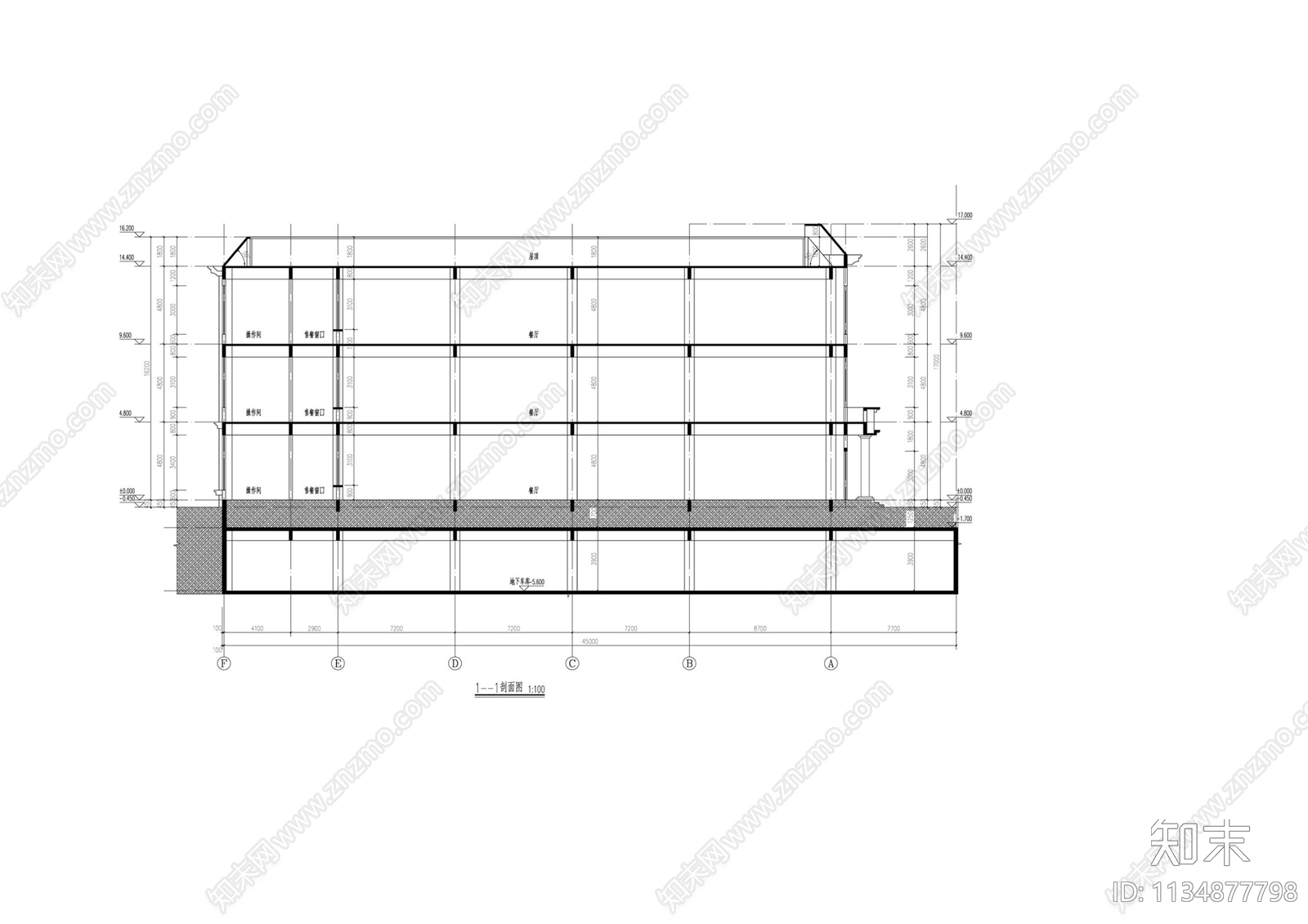 学校建筑cad施工图下载【ID:1134877798】