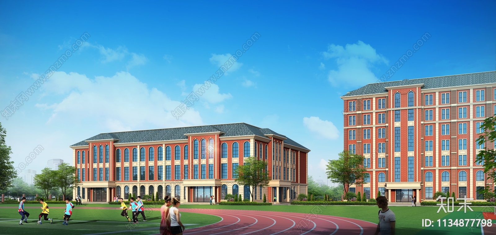学校建筑cad施工图下载【ID:1134877798】