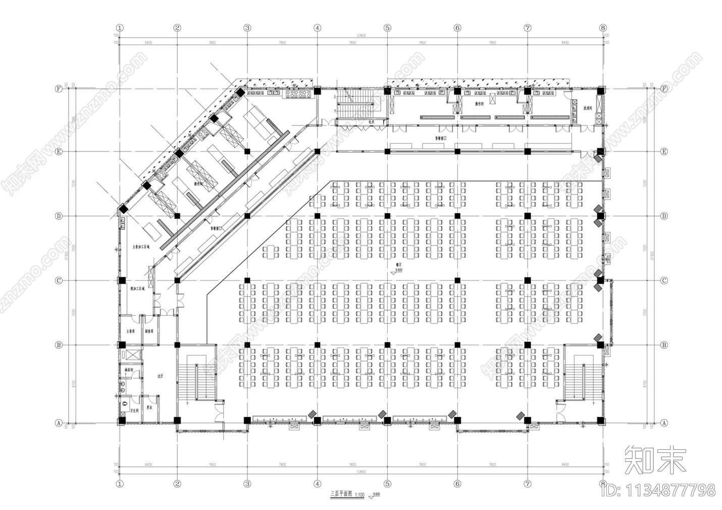 学校建筑cad施工图下载【ID:1134877798】