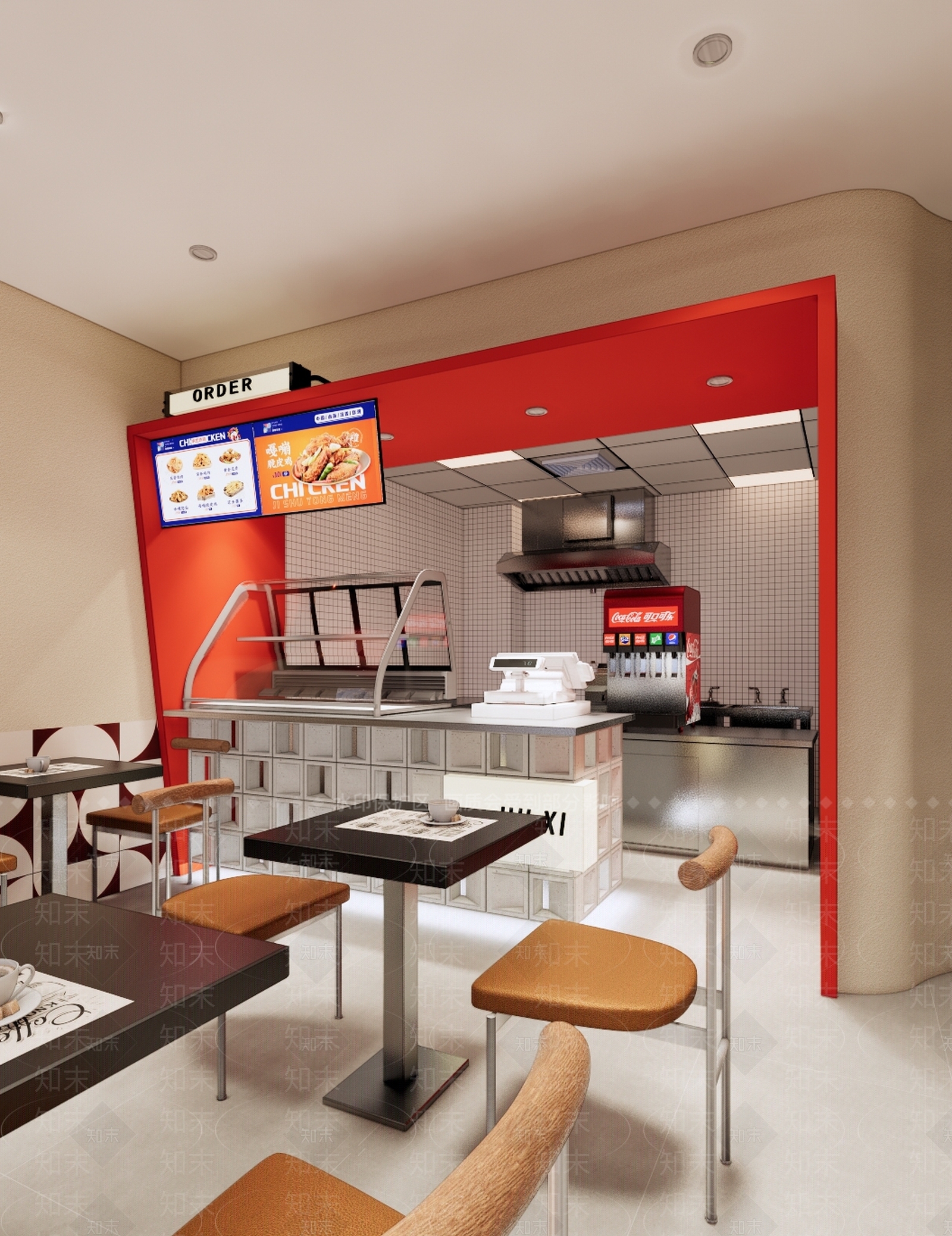 现代汉堡店SU模型下载【ID:1134954233】