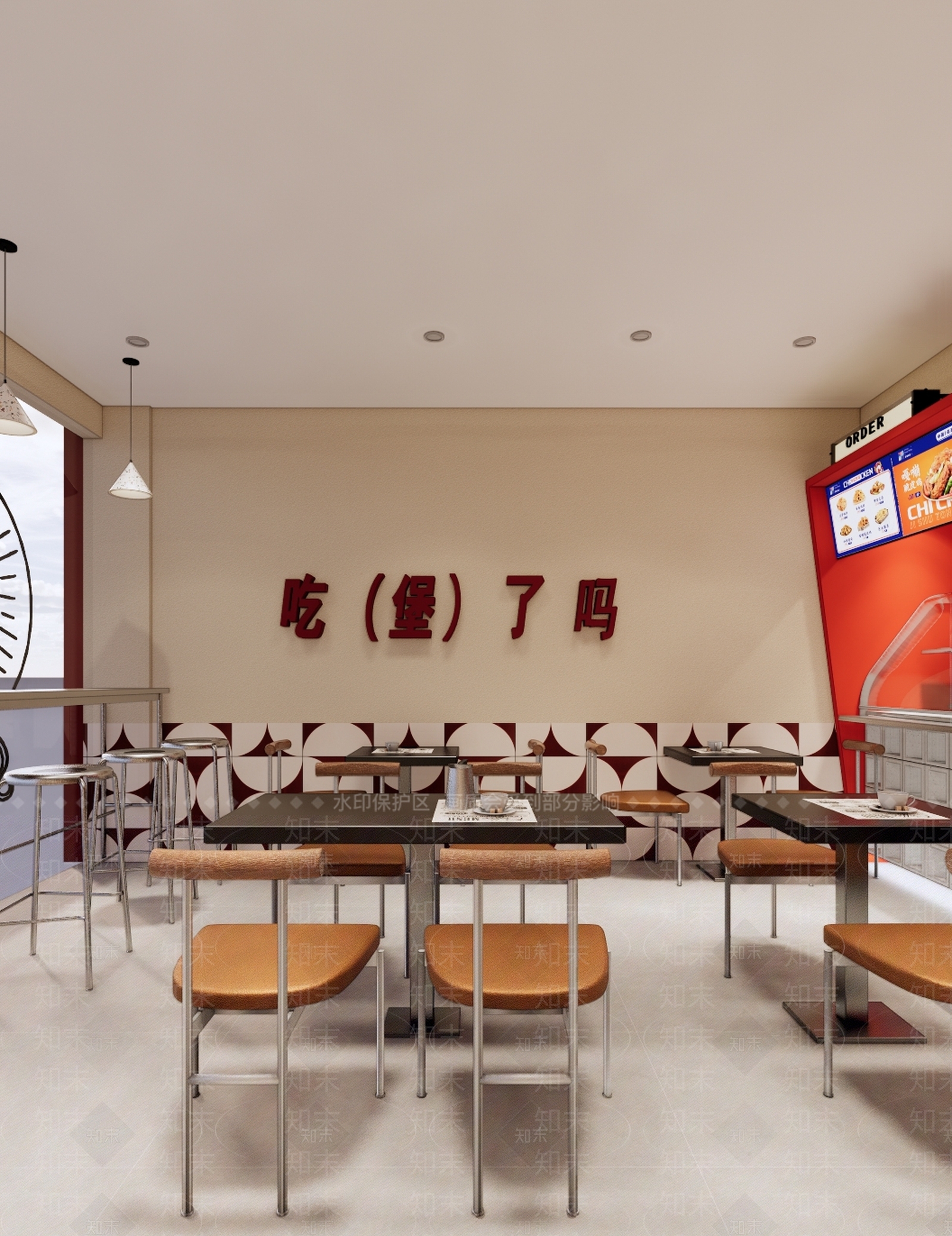 现代汉堡店SU模型下载【ID:1134954233】
