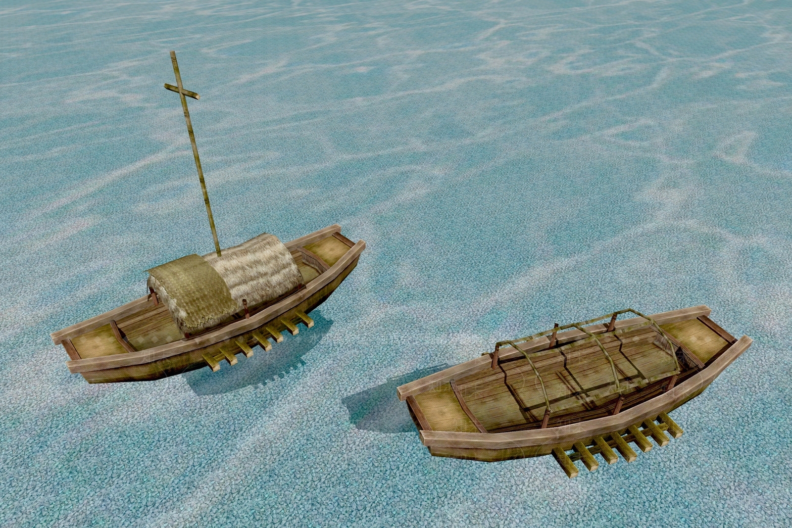 小船SU模型下载【ID:1134917078】