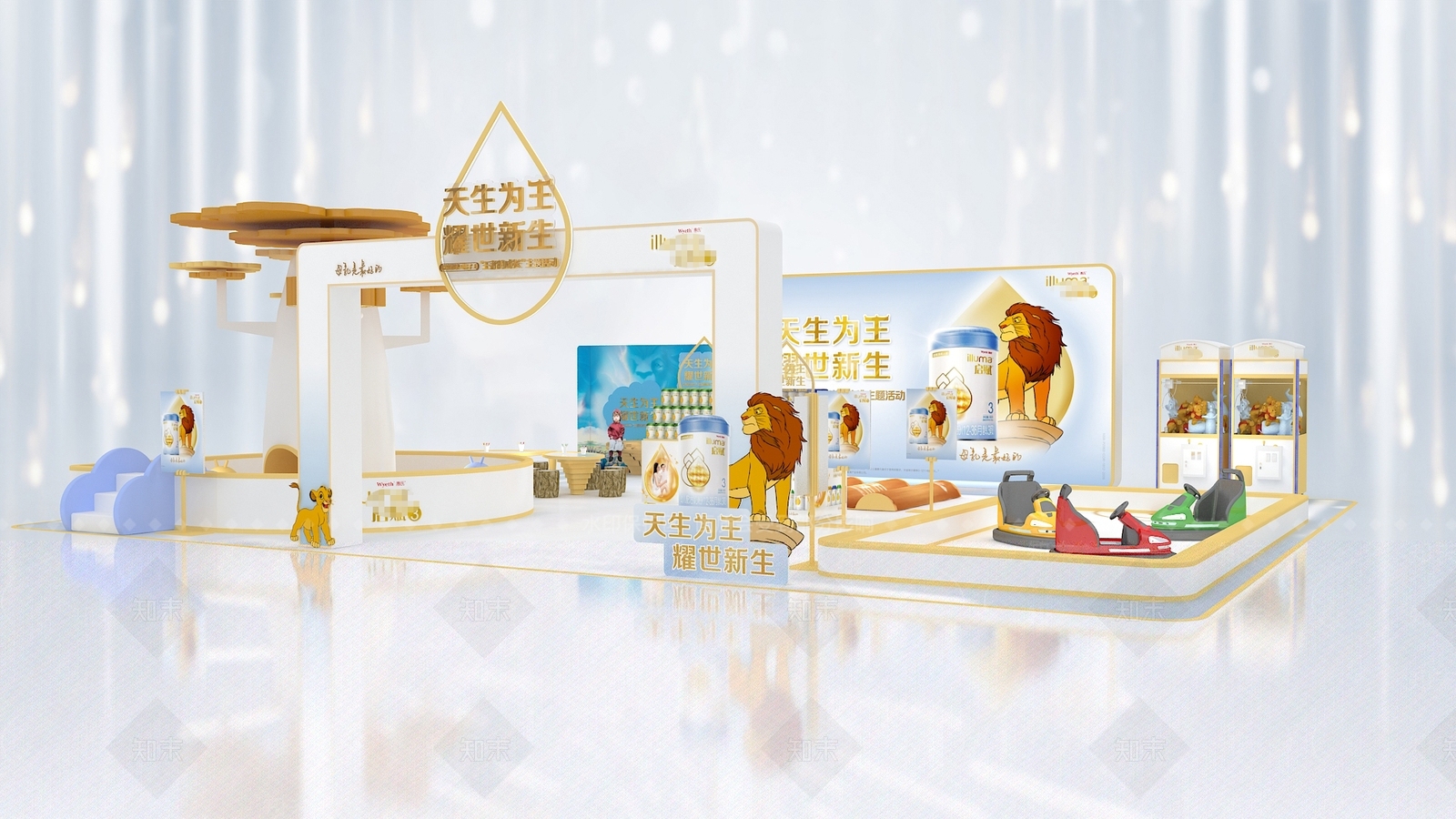 现代商场展区3D模型下载【ID:1135311173】
