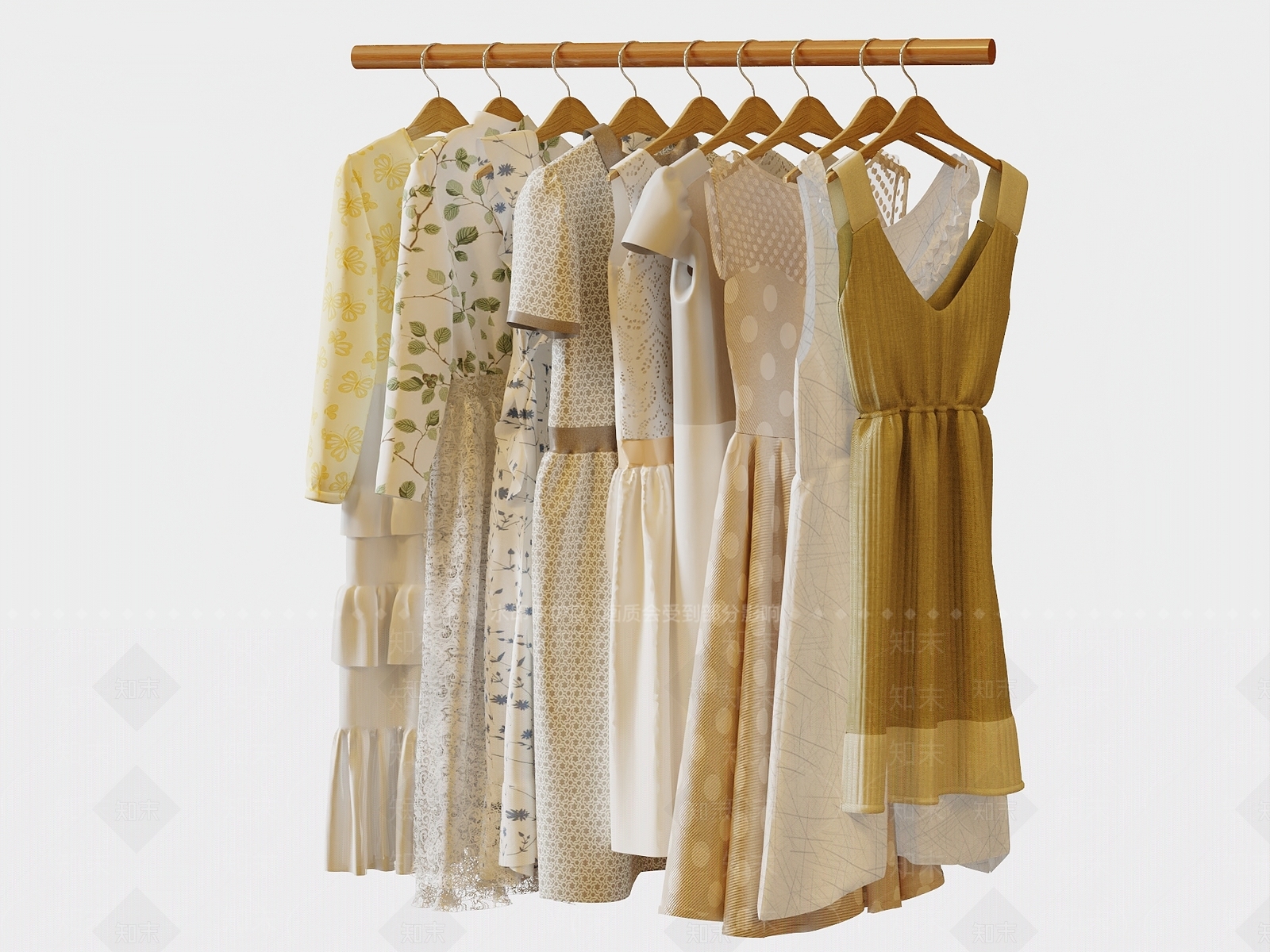 女性服饰3D模型下载【ID:1134930972】