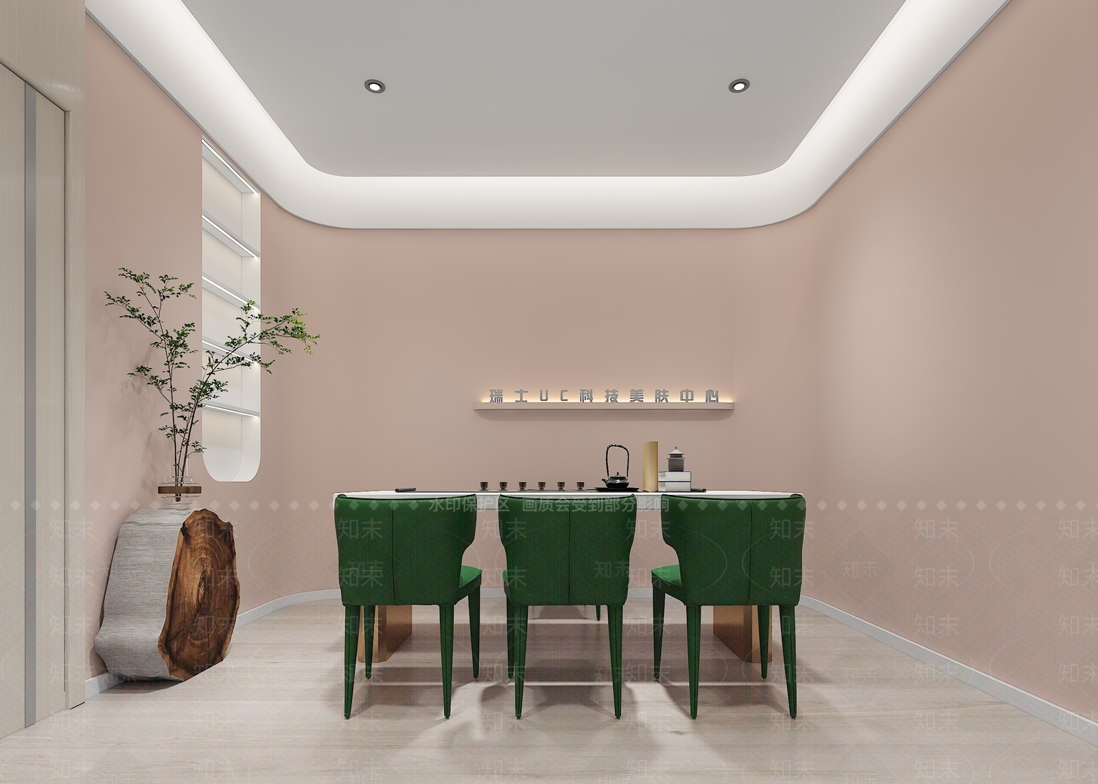 现代美容SPA店办公室3D模型下载【ID:1134943283】