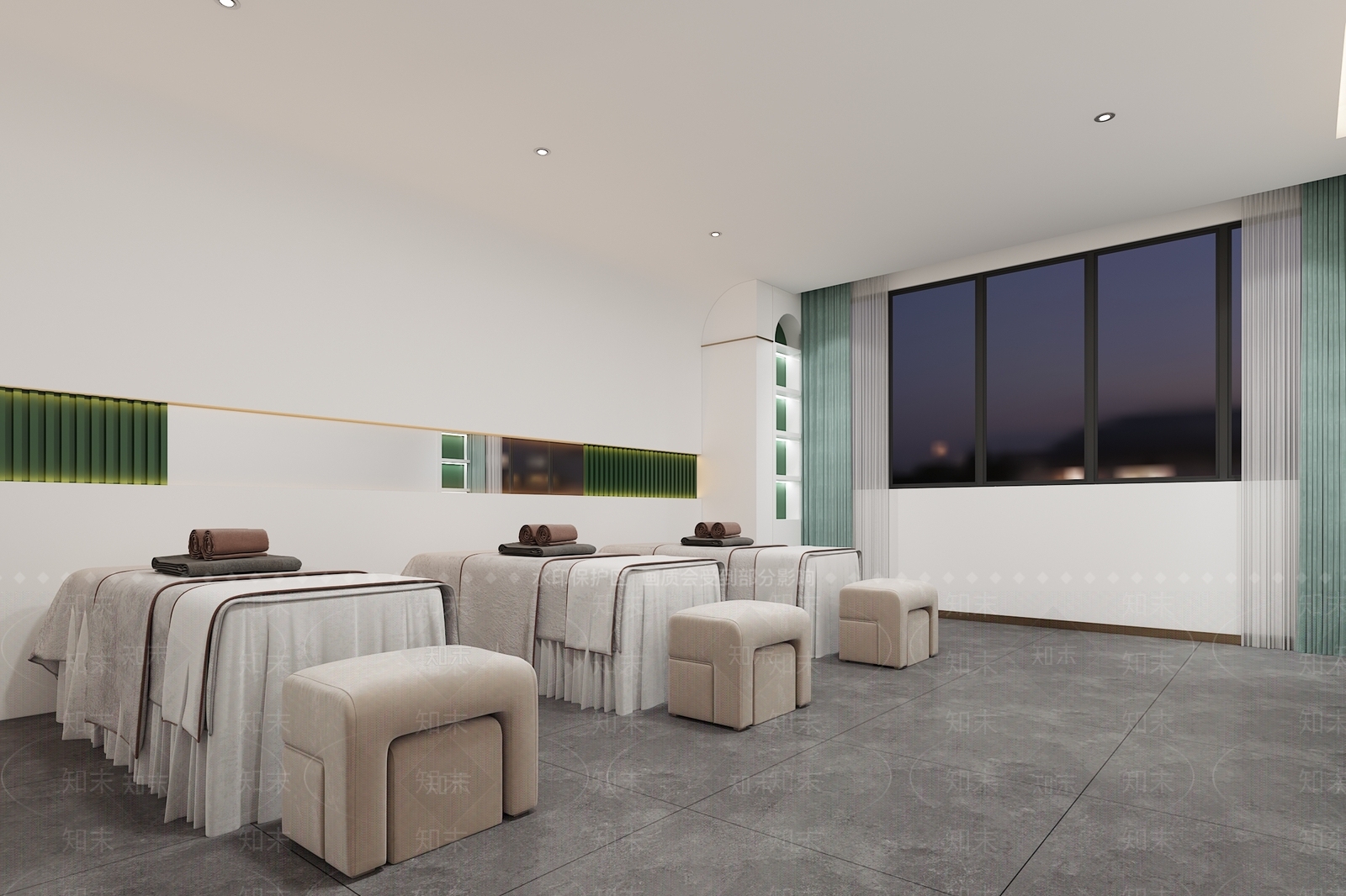 现代美容SPA店3D模型下载【ID:1134943335】