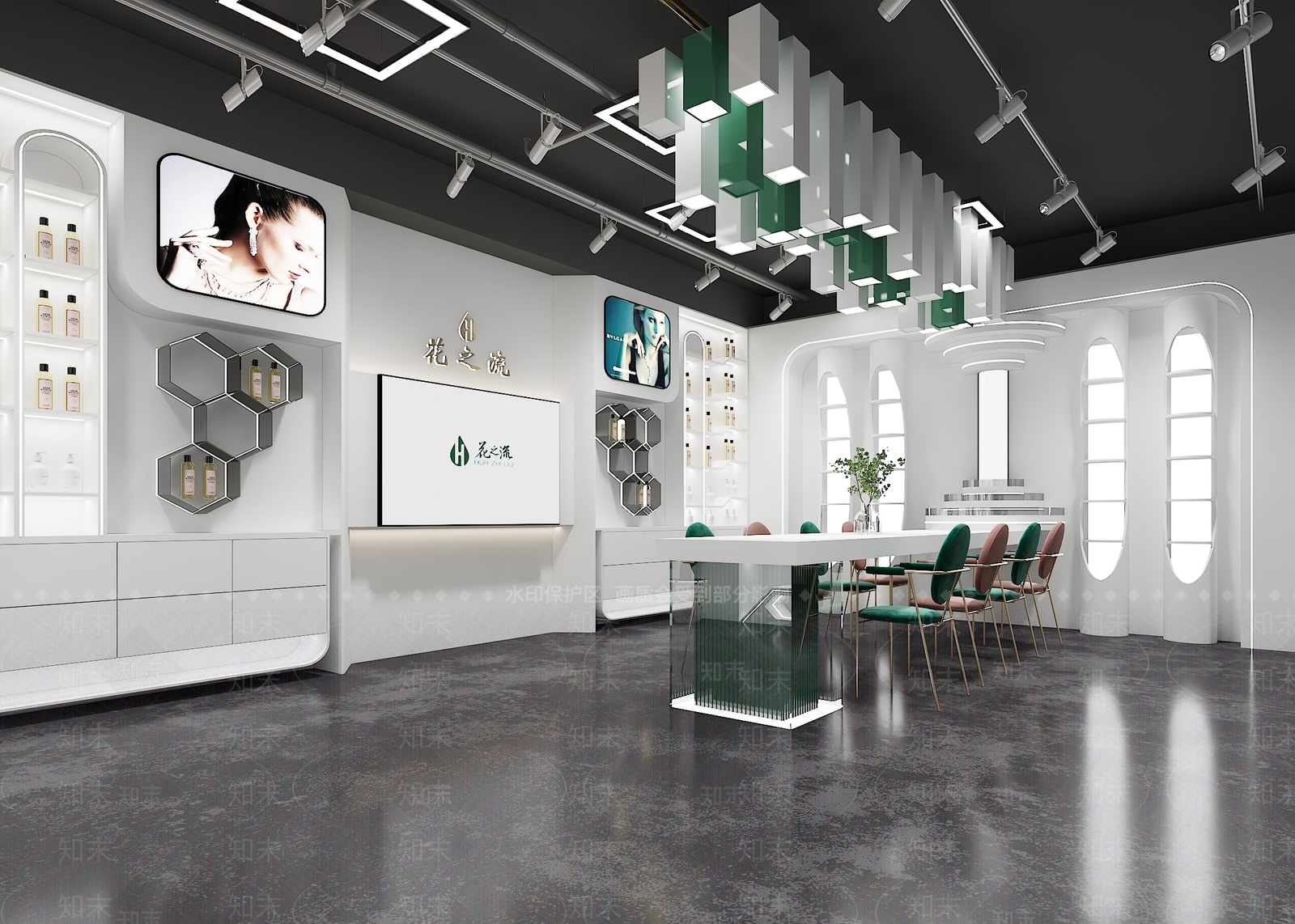 现代美容SPA店3D模型下载【ID:1134943338】