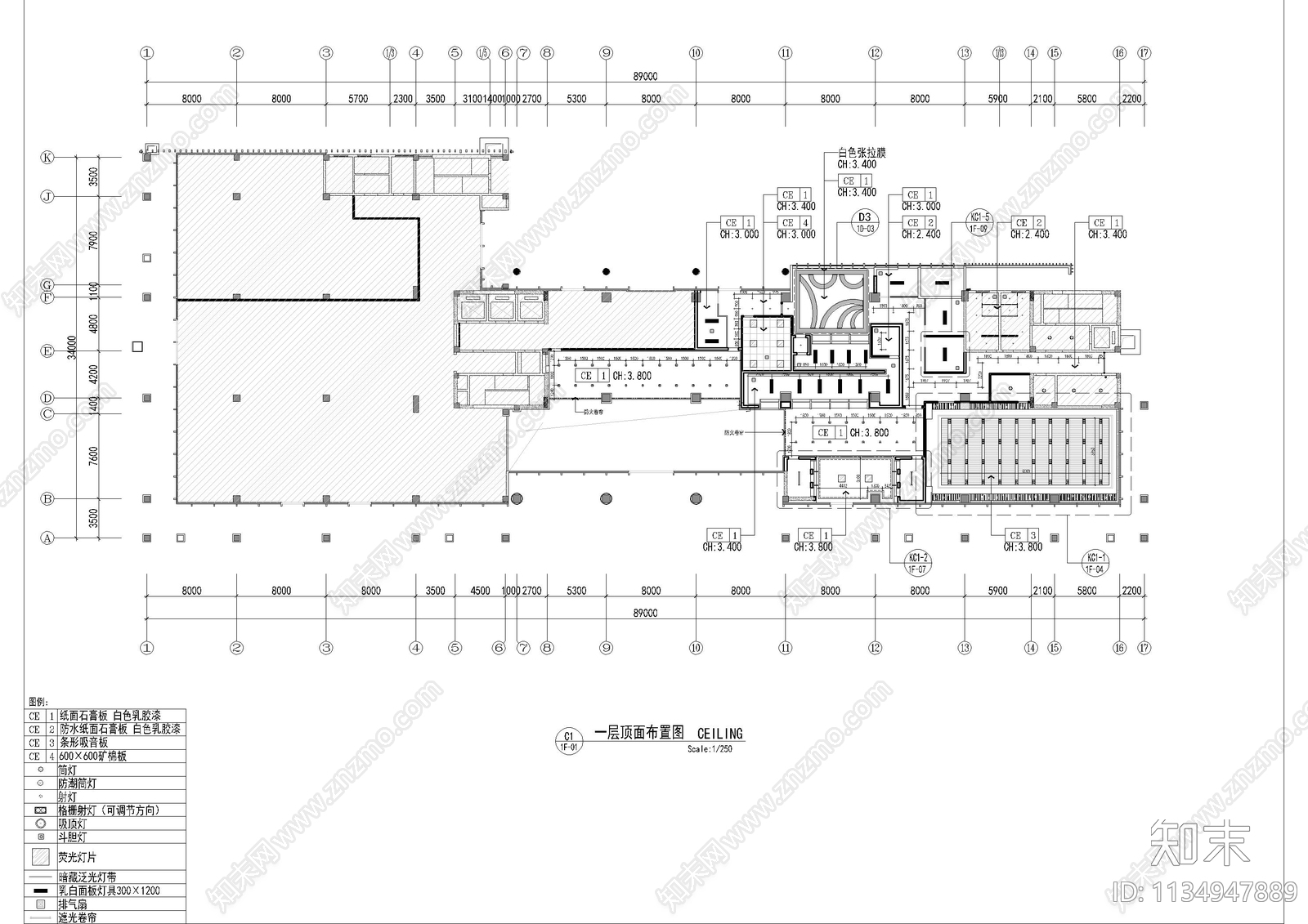 三层邮政储蓄银行装修施工图下载【ID:1134947889】