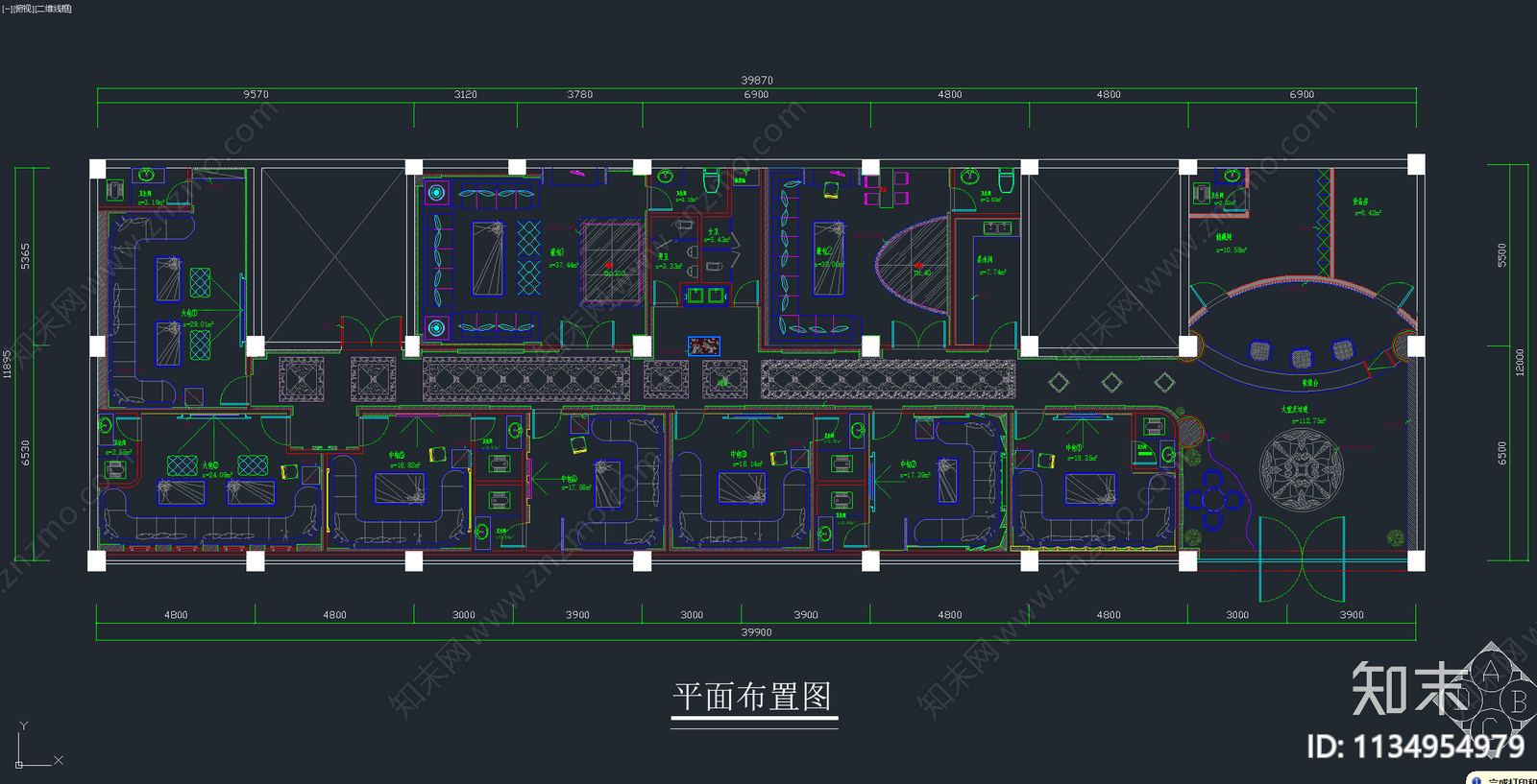 30套KTV酒吧平面图cad施工图下载【ID:1134954979】