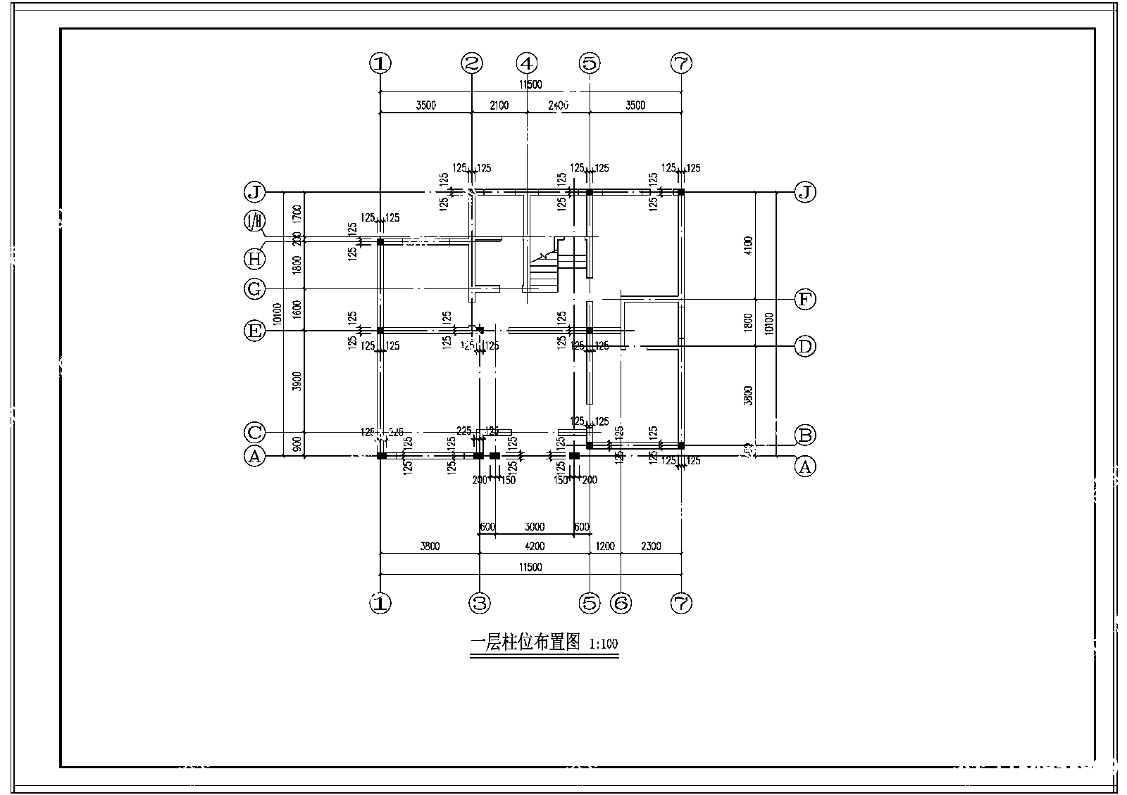 130平农村小别墅建筑施工图下载【ID:1134953909】