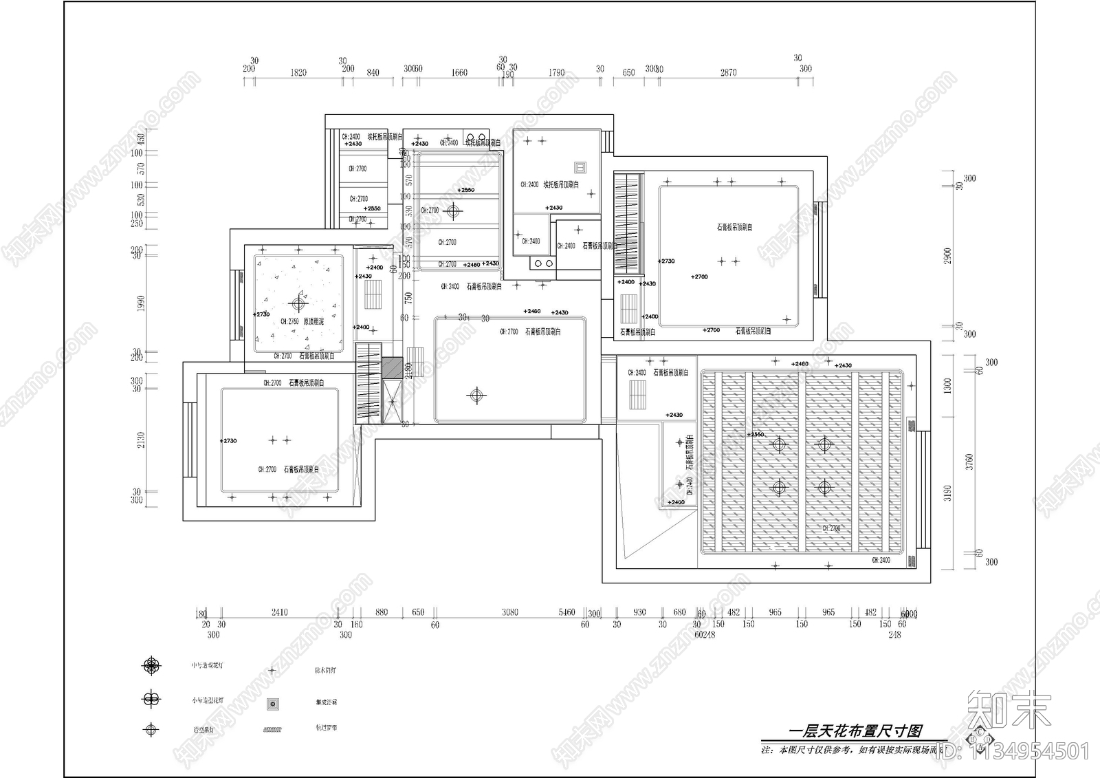 地中海别墅cad施工图下载【ID:1134954501】