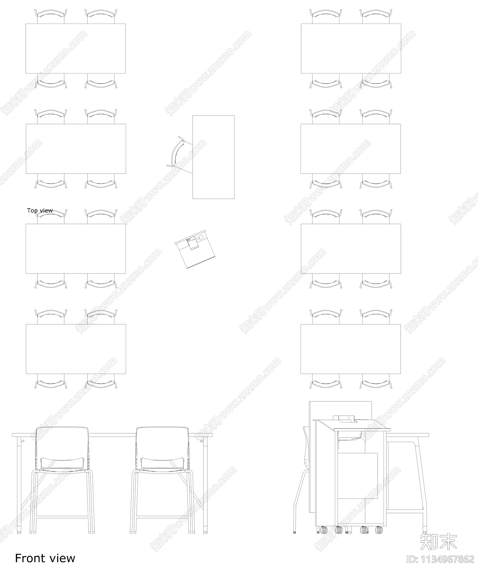 美术设备教具cad施工图下载【ID:1134967862】