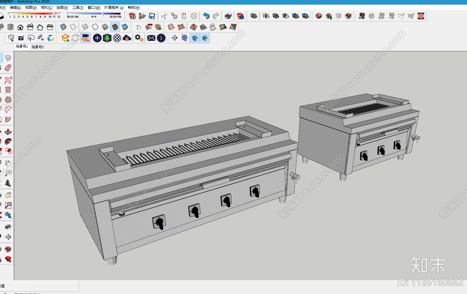现代烧烤炉SU模型下载【ID:1135160662】