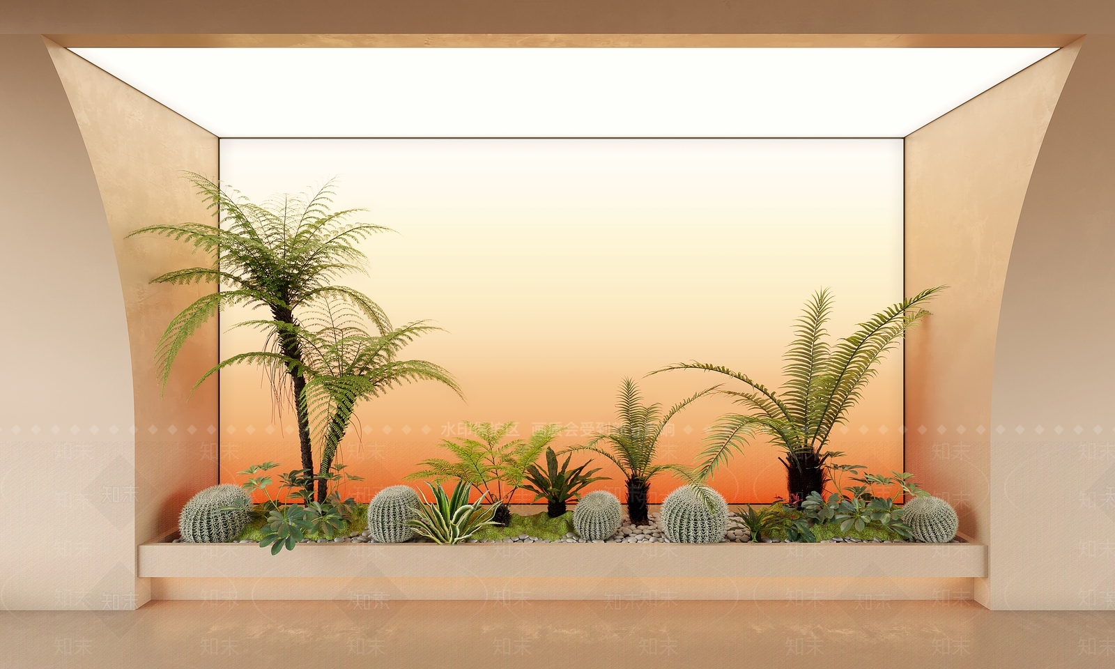 室内景观3D模型精品下载_3dmax模型_知末网