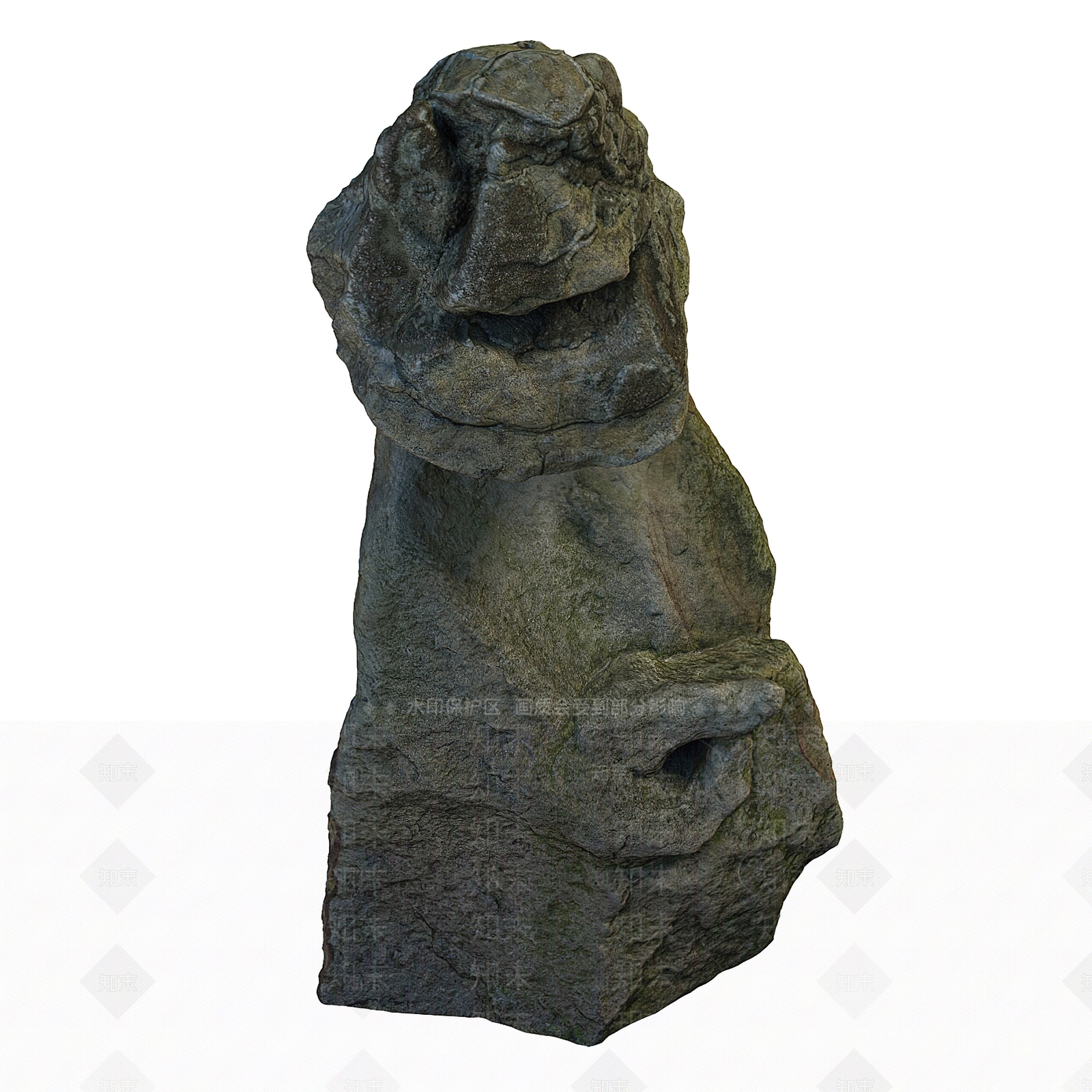 现代石头3D模型下载【ID:1135350752】