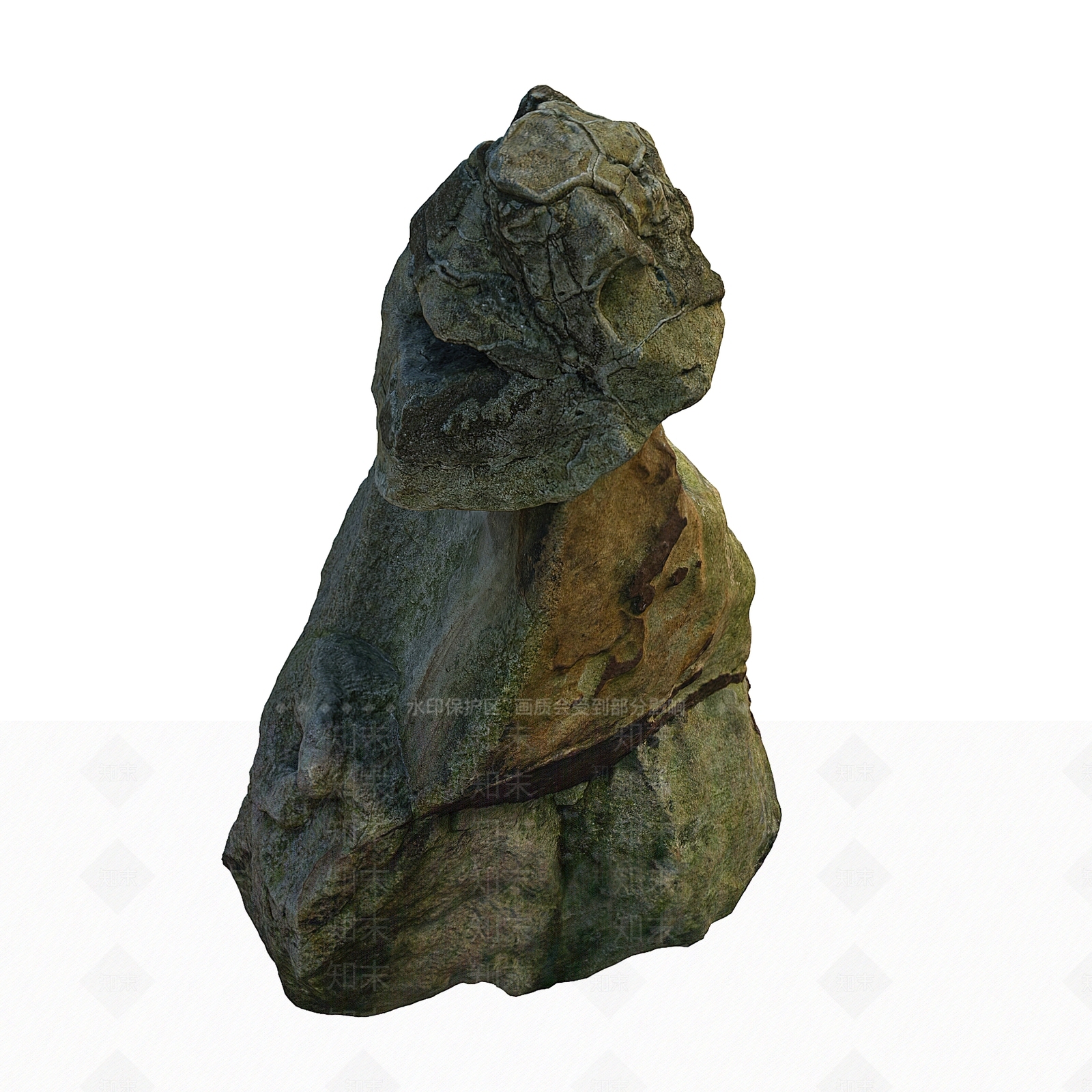 现代石头3D模型下载【ID:1135350752】