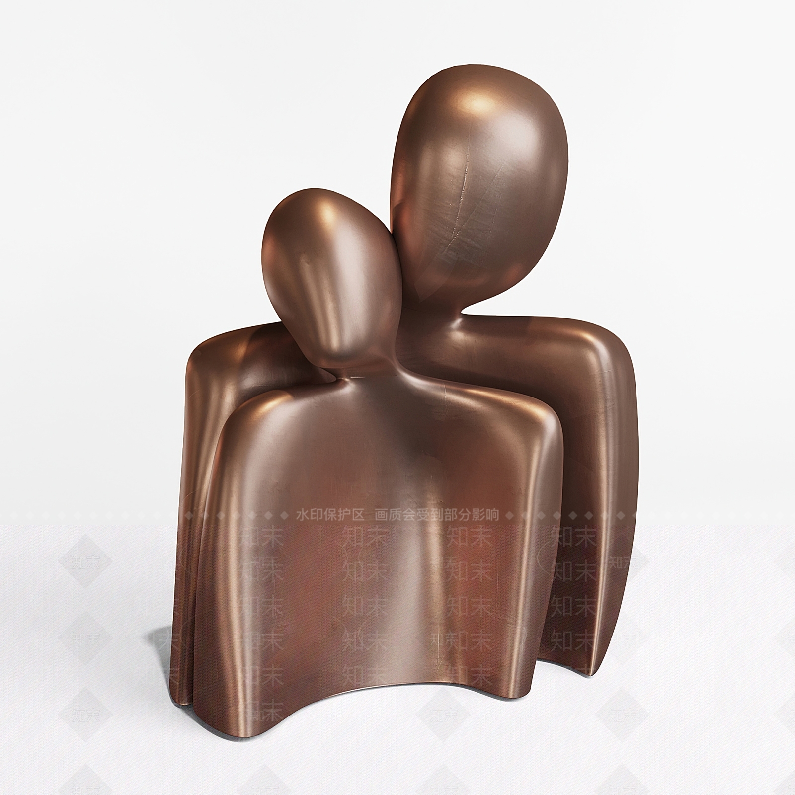 现代金属人物情侣3D模型下载【ID:1134971950】