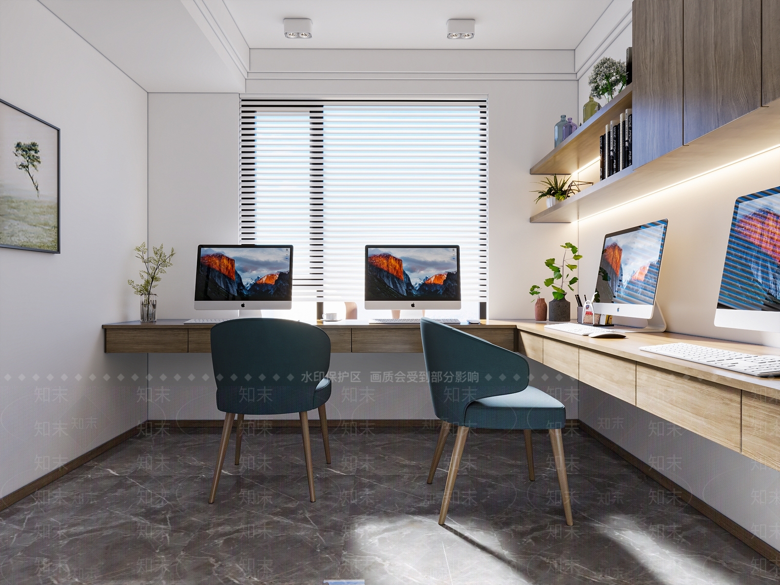 北欧公共办公室3D模型下载【ID:1134973981】