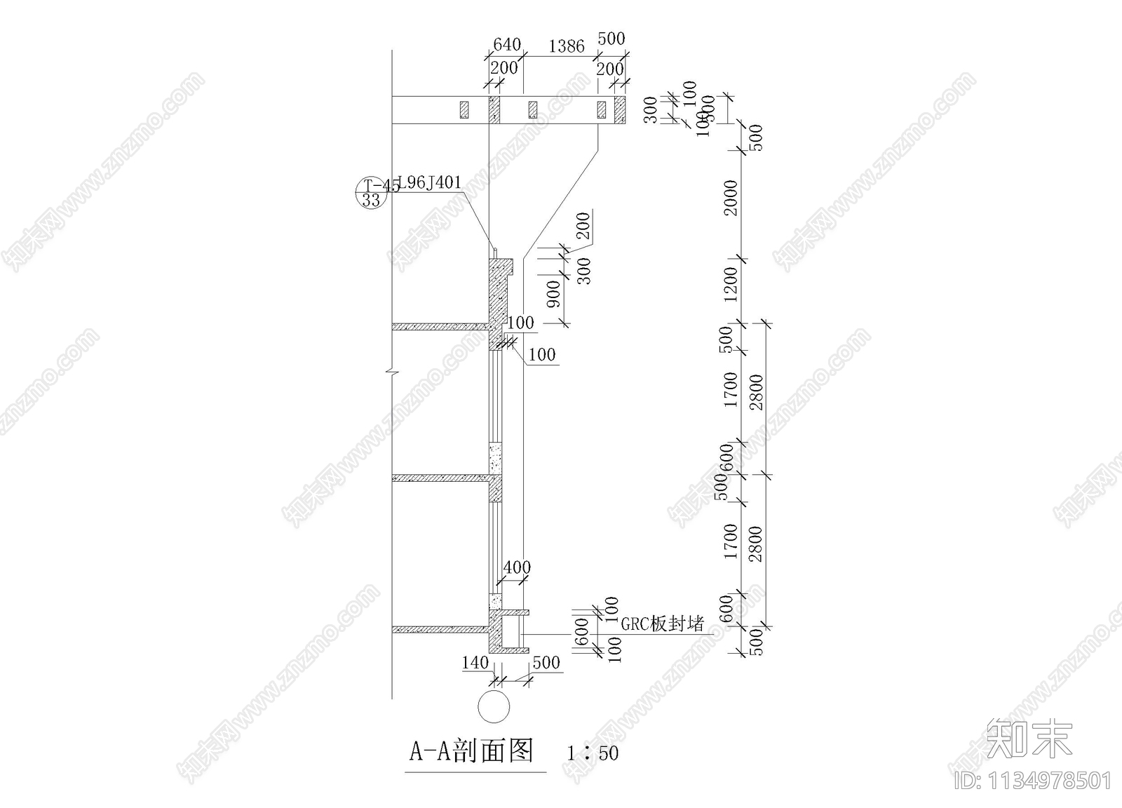 窗构架大样cad施工图下载【ID:1134978501】