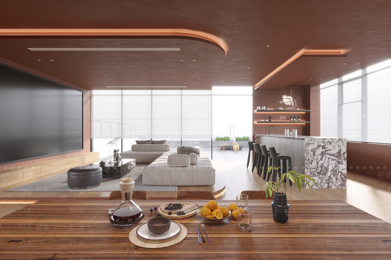 现代商业会所3D模型下载【ID:1134979374】