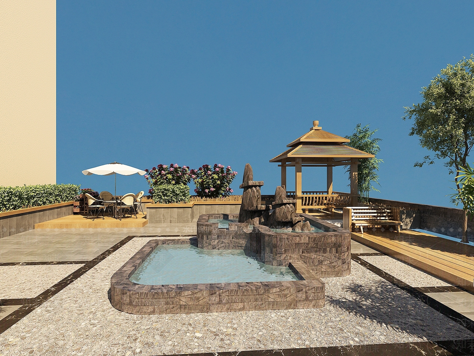 现代露台3D模型下载【ID:1134989285】