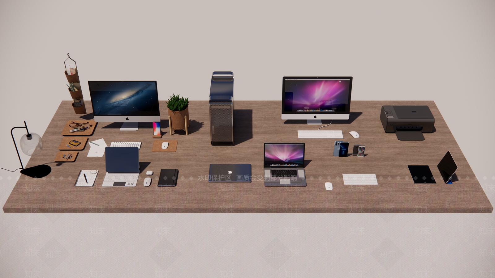 苹果电脑系列组合SU模型下载【ID:1134997406】