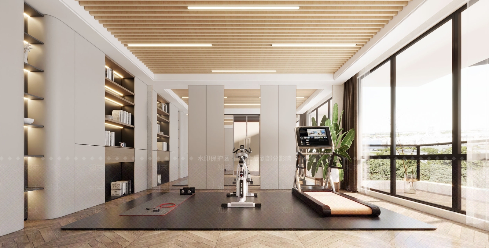 现代健身房3D模型下载【ID:1134997270】