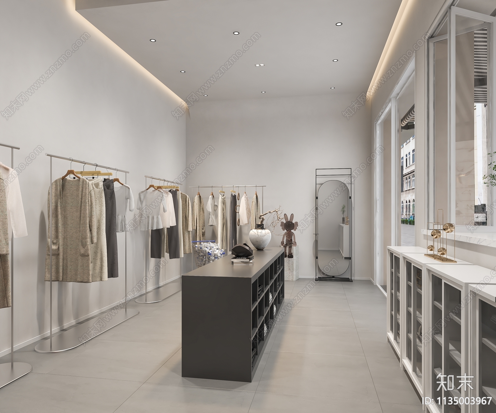 现代服装店3D模型下载【ID:1135003967】