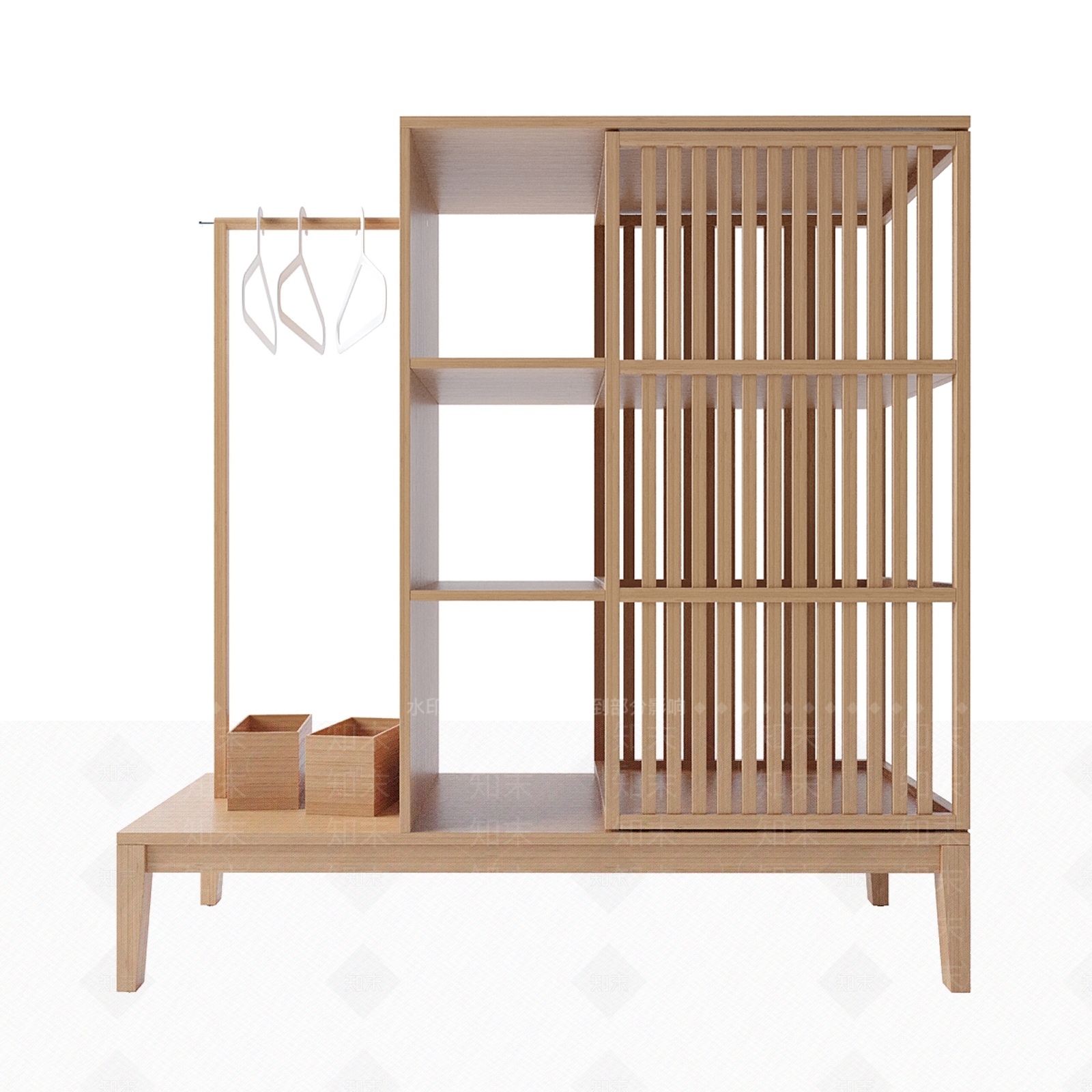 Nordkisa日式展示架SU模型下载【ID:1135006918】