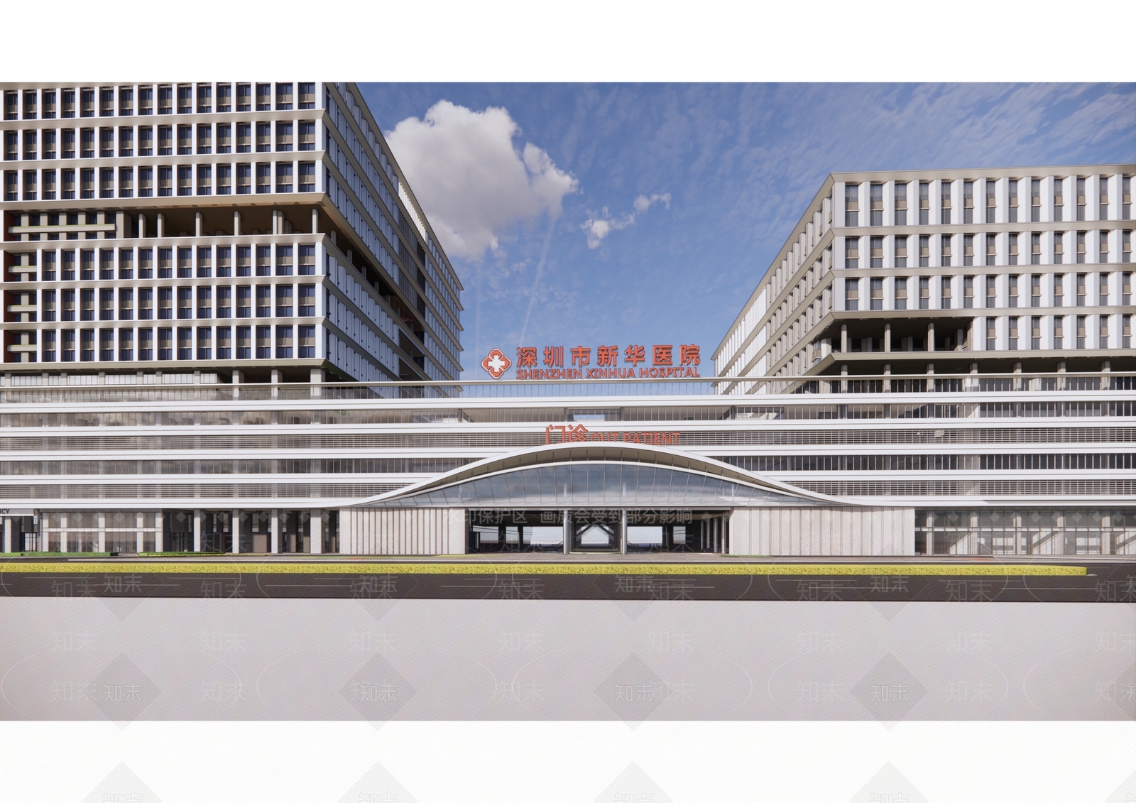 现代医疗建筑SU模型下载【ID:1135256024】